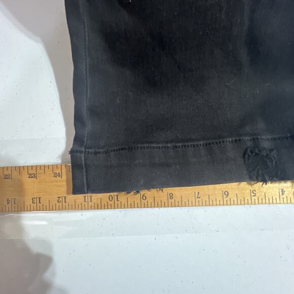Judy Blue Black Denim Jeans distressed 15 32 eclipse tummy control flare NWT - Picture 16 of 16